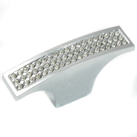 Mng Bellagio Long Knob, Polished Chrome/Crystal 18126